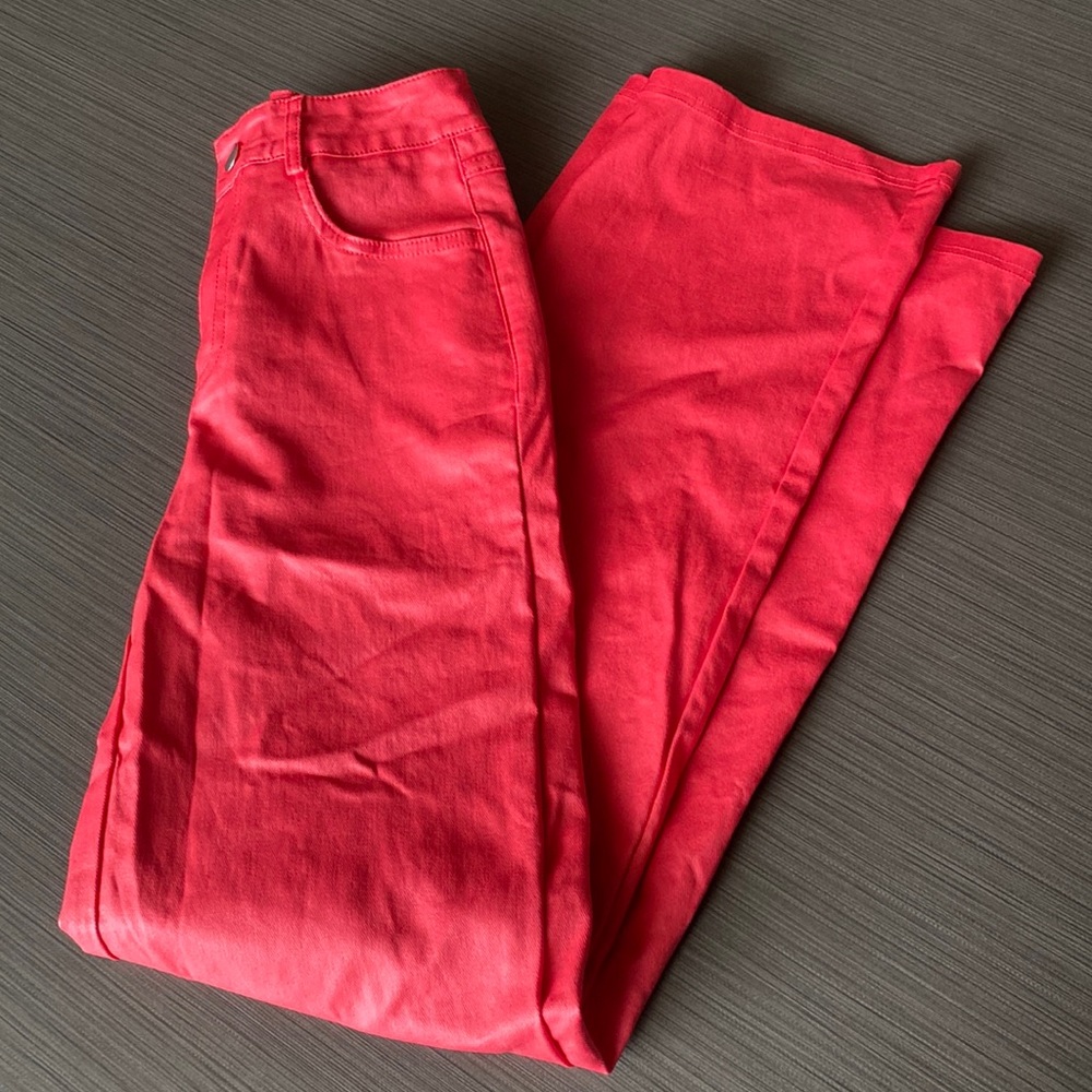 Shein Faux Leather Hot Pink Pants
